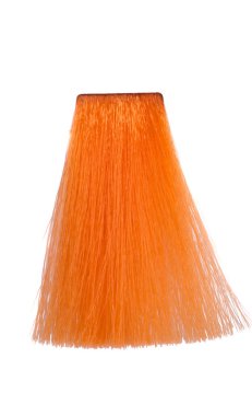 Boyalı saç bukleleri beyaz arkaplanda izole edilmiş. 