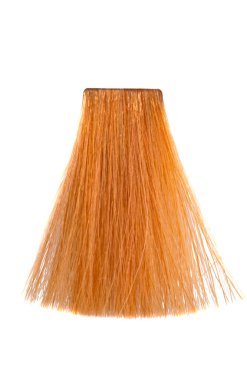 Boyalı saç bukleleri beyaz arkaplanda izole edilmiş. 