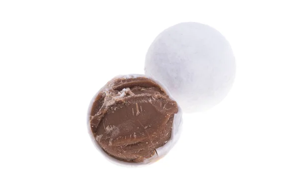 Bolas Chocolate Blanco Aisladas Sobre Fondo Blanco —  Fotos de Stock