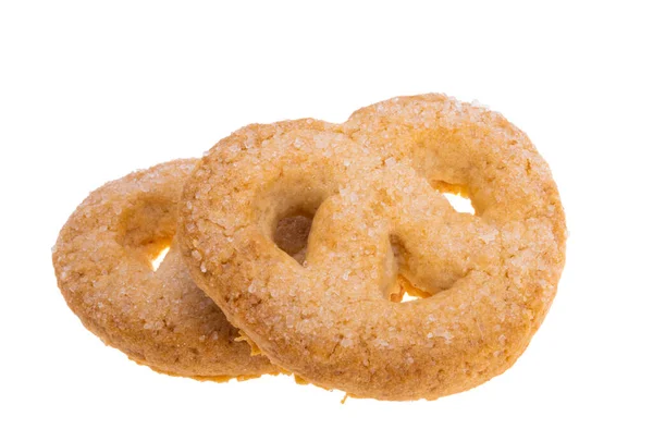 Beyaz arkaplanda izole edilmiş noel kurabiyeleri 