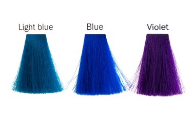 çok renkli bukleler beyaz arkaplanda izole edilmiş. 