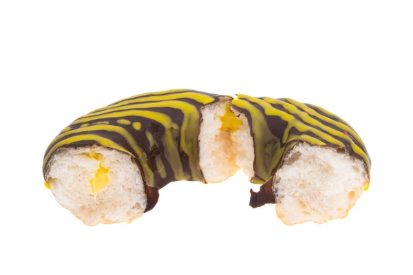 Пончик Глазури Изолированы Белом Фоне — стоковое фото