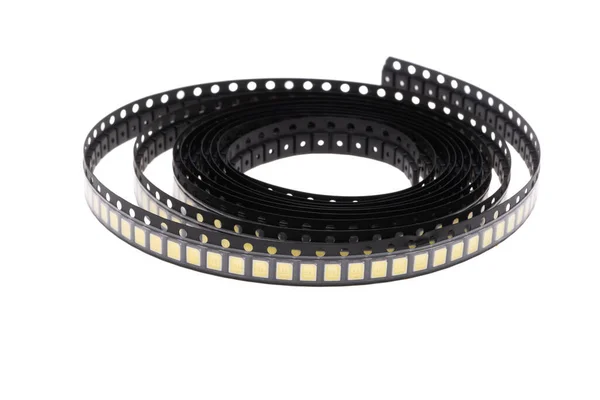 Leds Tape Isolated White Background — 스톡 사진
