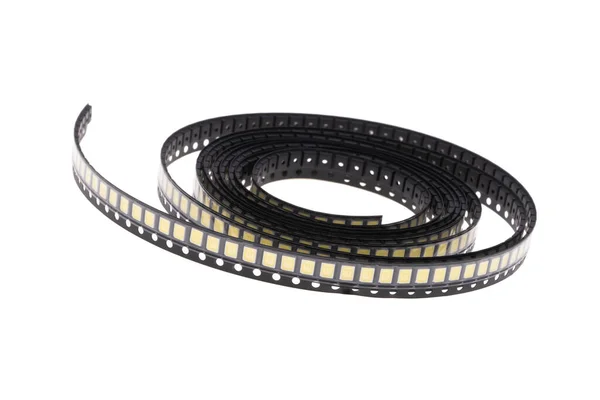 Leds Tape Isolated White Background — стоковое фото