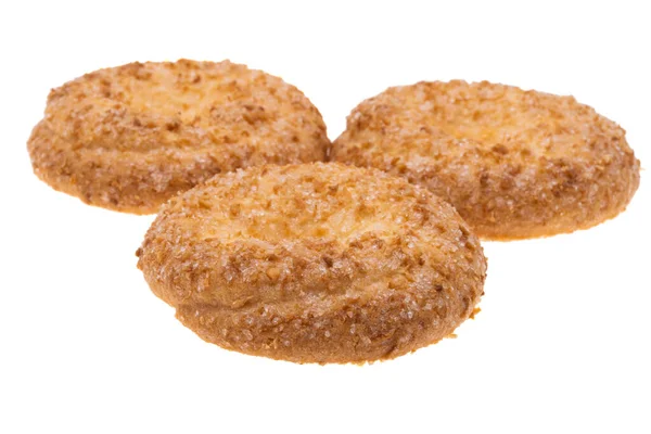 sugar ring cookies isolated on white background 