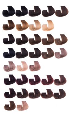 Beyaz arkaplanda izole saç kıvrımı 