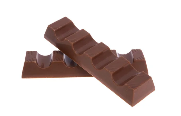 白地に隔離されたチョコレートバー — ストック写真