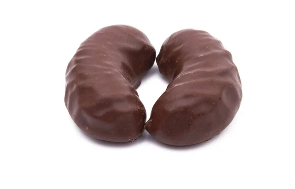 Schokoladengelee Bonbons Isoliert Auf Weißem Hintergrund — Stockfoto