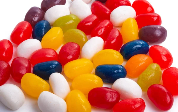 Jelly Beans Isolated White Background — Stock Photo, Image