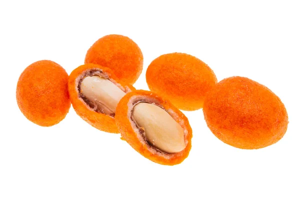 Peanuts Orange Shell Isolated White Background — Stock Photo, Image