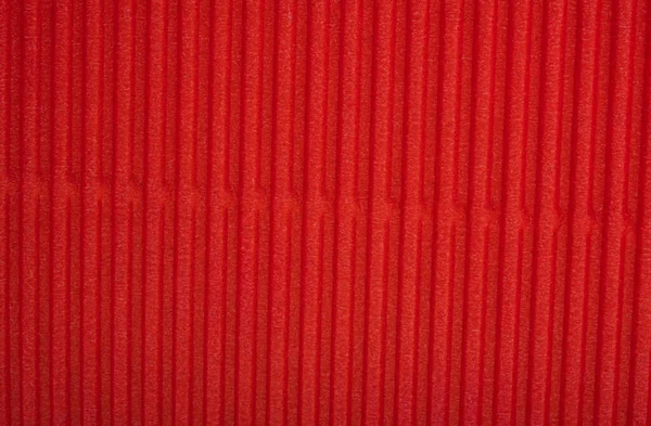 Falisty Czerwony Papier Tło Zbliżenie — Zdjęcie stockowe