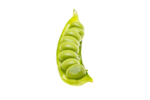Green Peas Isolated White Background — Stock Photo, Image