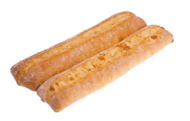 ciabatta beyaz arkaplanda izole edildi 