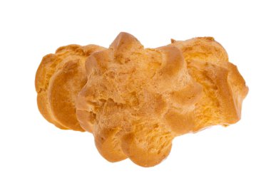 Beyaz arka plan üzerinde izole profiterol 