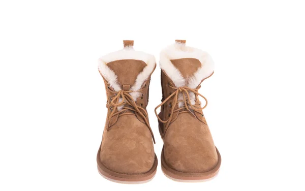 Botas Ugg Aisladas Sobre Fondo Blanco —  Fotos de Stock