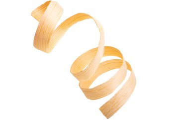 Beyaz arka plan üzerinde izole talaş