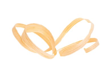 Beyaz arka plan üzerinde izole talaş