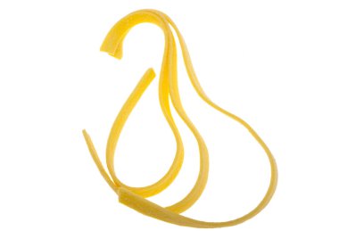 Beyaz arka plan üzerinde izole yumurta noodles 