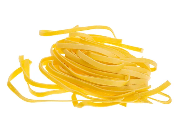 Tagliatelle Uova Isolate Sfondo Bianco — Foto Stock