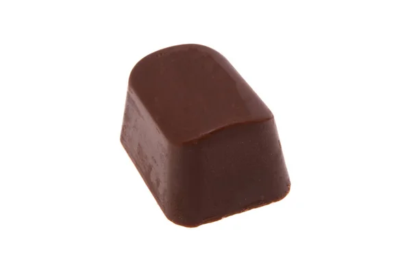 Bonbons Chocolat Isolés Sur Fond Blanc — Photo