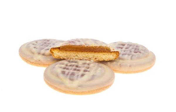 Cookies Orange Marmalade Isolated White Background — Stock Photo, Image