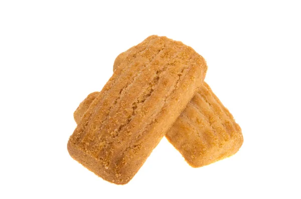 Shortbread Cookie Isoliert Auf Weißem Hintergrund — Stockfoto