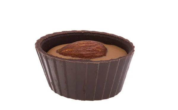 Chocolate Baskets Isolated White Background — Stock Photo, Image