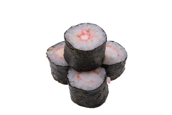 Sushi Izolowane Białym Tle — Zdjęcie stockowe
