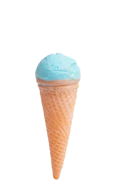 Cono Helado Aislado Sobre Fondo Blanco — Foto de Stock