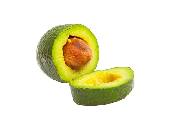 Avocado Geïsoleerd Witte Achtergrond — Stockfoto