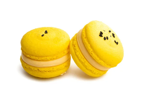 Macarons Isolated White Background — Stock Photo, Image
