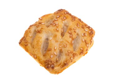 Puff beyaz arkaplanda izole edildi