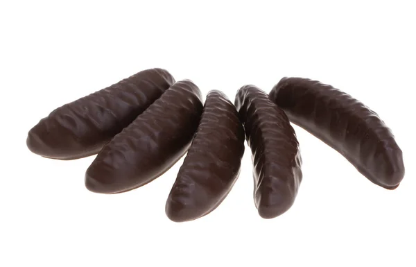 Caramelos Mermelada Chocolate Aislado Sobre Fondo Blanco — Foto de Stock