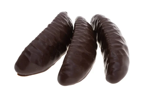 Caramelos Mermelada Chocolate Aislado Sobre Fondo Blanco — Foto de Stock