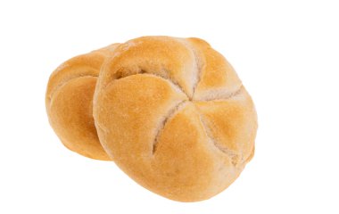 Kaiser topuzu beyaz arkaplanda izole edildi