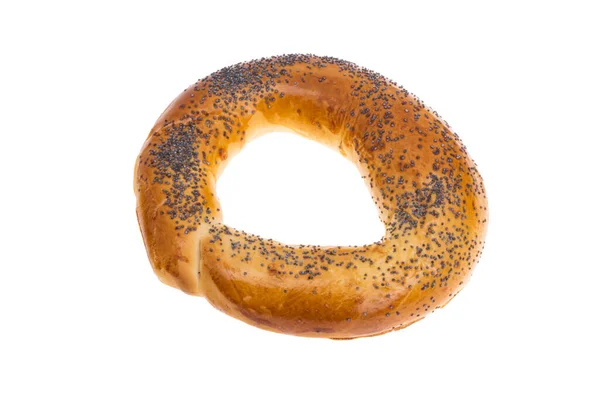 Bagel Aislado Sobre Fondo Blanco —  Fotos de Stock