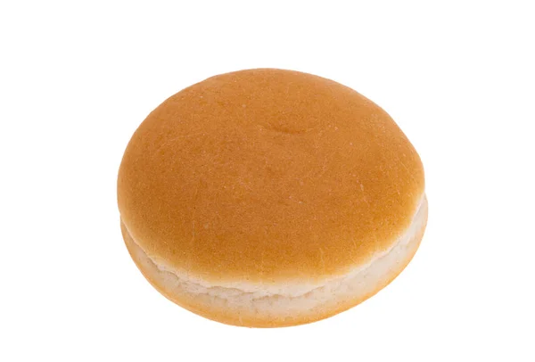 Hamburger Broodje Geïsoleerd Witte Achtergrond — Stockfoto