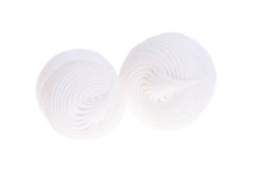 Beyaz arkaplanda marşmelov izole