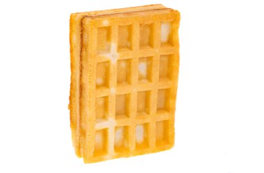 Beyaz arka plan üzerinde izole çikolatalı gözleme