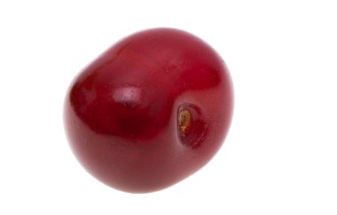 Beyaz arkaplanda kiraz izole
