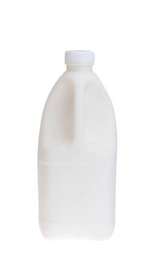 süt şişesi beyaz arka planda izole