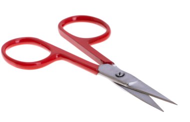 Beyaz arka plan üzerinde izole manikür makası