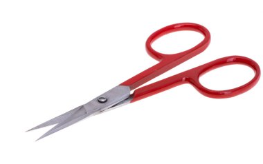 Beyaz arka plan üzerinde izole manikür makası