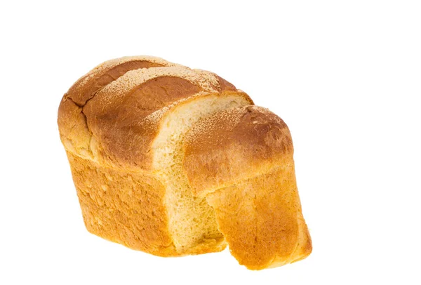 白い背景で隔離のパンの小さなパン — ストック写真