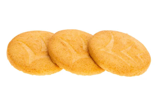 Galletas Aisladas Sobre Fondo Blanco —  Fotos de Stock