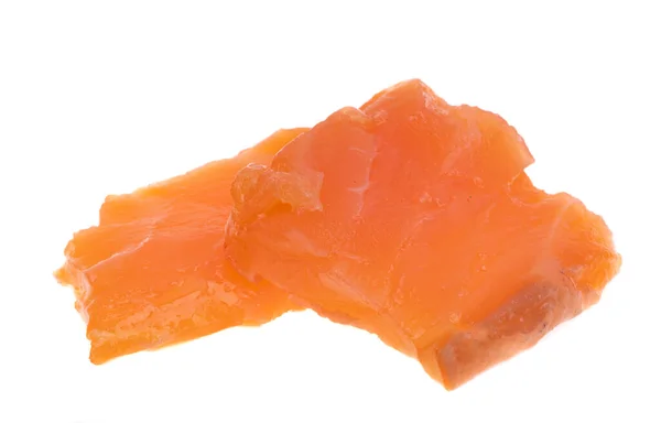 Beyaz Arka Plan Üzerinde Izole Kırmızı Balık Filetosu — Stok fotoğraf
