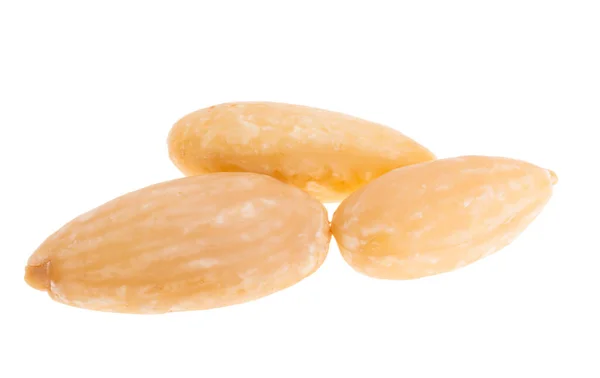 Cashew Nuts Almonds Isolated White Background — Stockfoto