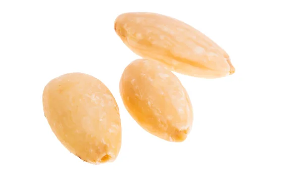 Cashew Nuts Almonds Isolated White Background — Zdjęcie stockowe