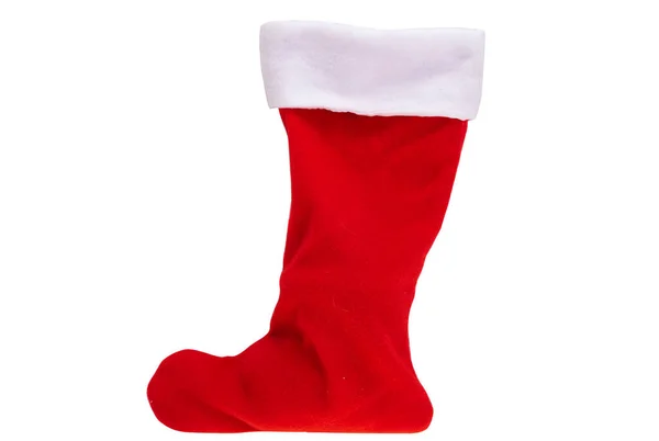 Saint Nicholas Sock Isolated White Background — 图库照片