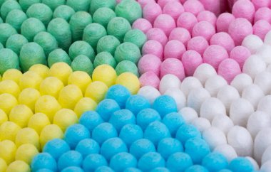 Pamuk tomurcuklarının yakın plan arkaplanı